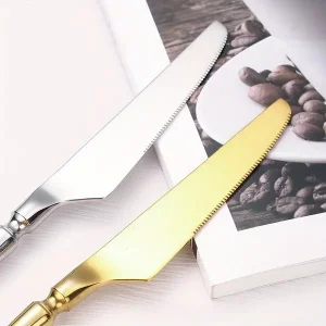 304 stainless steel French solid waist cutlery luxury retro thi western steak knife and fork dessert spoon